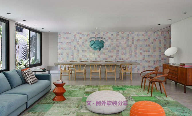 約會色彩—開放式現代簡約軟裝設計住宅-別墅設計_軟裝設計_室內設計_豪宅設計-深圳例外軟裝設計公司